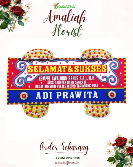 Papan Bunga Ucapan Selamat Memahak Teboq